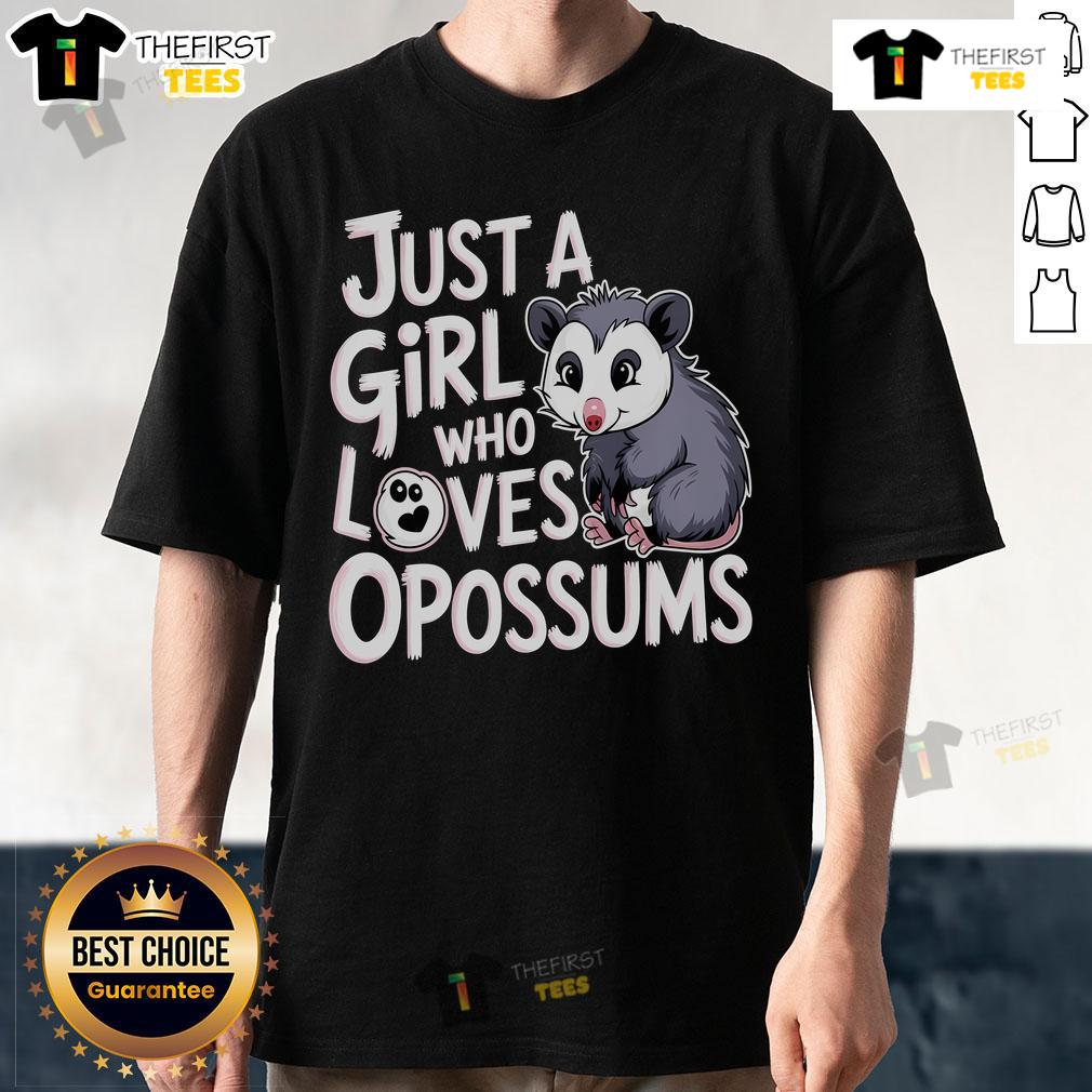 Funny Opossums Lover Just A Who Loves Opossums Animals T Shirt Funny Opossums Lover T-Shirt featuring cute opossums, perfect for animal lovers and fans of quirky wildlife apparel.