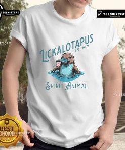 Funny vintage Lickalottapus meme t-shirt for animal lovers, showcasing a whimsical design perfect for quirky fashion.
