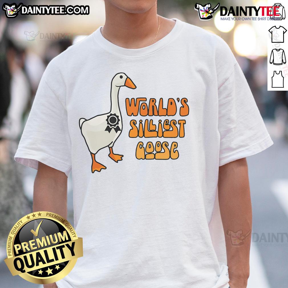 Funny World'S Silliest Goose T Shirt Funny World's Silliest Goose T-Shirt featuring a whimsical goose design, perfect for humor lovers and casual wear.