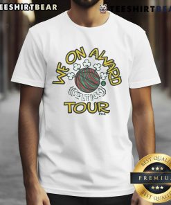 Good A Tribe Called Quest X Boston Celtics We On Award Tour T-Shirt featuring vibrant graphics and a stylish design.