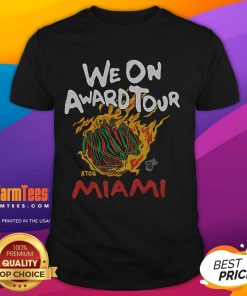 Good A Tribe Called Quest X Miami Heat We On Award Tour T-Shirt featuring vibrant graphics and a stylish design.