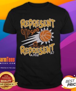 Good A Tribe Called Quest X Phoenix Suns Represent T-Shirt featuring vibrant graphics and a stylish design for fans.