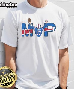 Good Allen 17 MVP 'Be Good, Do Good, God Bless, Go Bills' T-shirt featuring a bold design for Buffalo Bills fans.