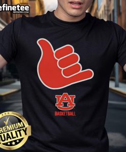 Alt Text: Good Auburn Tigers Call God Hand Sign T-Shirt, featuring a vibrant Auburn Tigers design and bold hand sign graphic.
