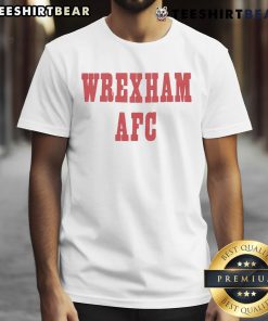 Good Block Wrexham AFC T-Shirt featuring vibrant club colors and logo, perfect for passionate Wrexham supporters.