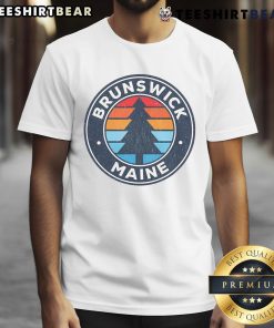 Vintage retro 70s T-shirt featuring 'Good Brunswick Maine Me' design, perfect for nostalgic fashion lovers.