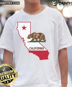 Good California State Bear Flag T-Shirt featuring a bold bear graphic and vibrant flag colors, perfect for proud Californians.