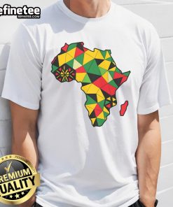 Alt Text: Good Colourful Africa Map T-Shirt for African lovers featuring vibrant colors and detailed continent illustration.