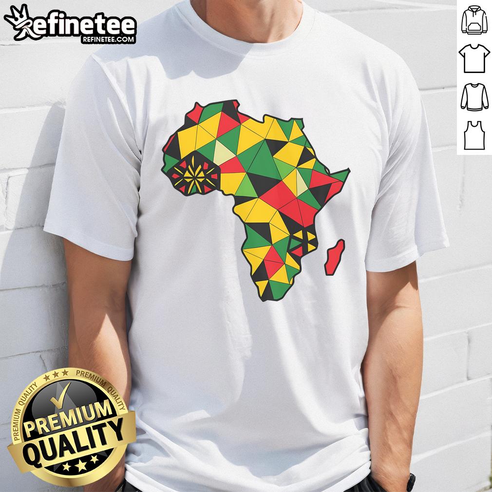 Good Colourful Africa Map African Lover T Shirt Alt Text: Good Colourful Africa Map T-Shirt for African lovers featuring vibrant colors and detailed continent illustration.