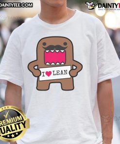 Good I Love Lean Domo T-Shirt featuring a vibrant design and comfortable fit, perfect for casual wear enthusiasts.