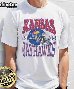 Good Kansas Jayhawks Classic Team Helmet T-Shirt featuring vibrant team colors and iconic helmet design for fans.