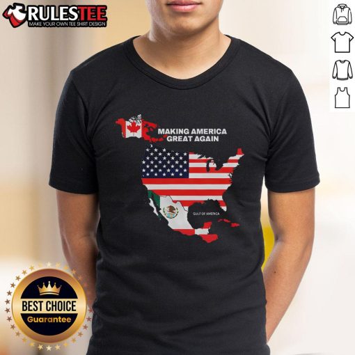 Good Making America Great Again T-Shirt featuring the Gulf of United States of America design, perfect for patriotic wear.