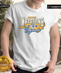 Good NCHSAA Wrestling Regionals 2025 T-Shirt featuring bold graphics and vibrant colors for wrestling fans.
