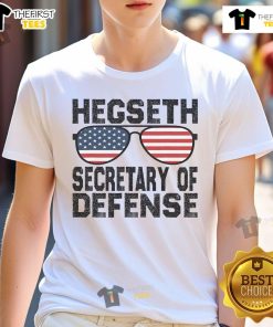 Good Pete Hegseth Secretary Of Defense Trump T-Shirt featuring bold graphics and patriotic colors for supporters.
