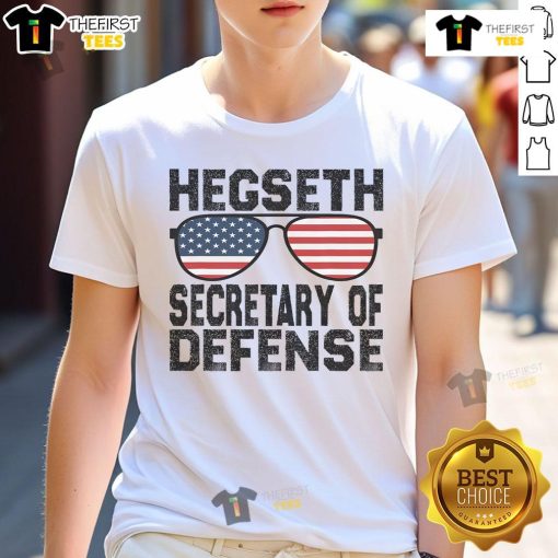 Good Pete Hegseth Secretary Of Defense Trump T-Shirt featuring bold graphics and patriotic colors for supporters.