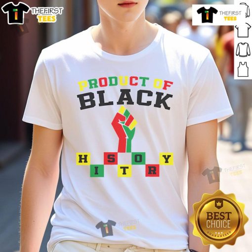 Good Product Of Black History Month T-Shirt featuring vibrant design celebrating Black heritage and culture.