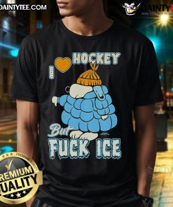 Good Snoopy I Love Hockey But Fck Ice T-Shirt featuring Snoopy with hockey elements, perfect for hockey fans and casual wear.