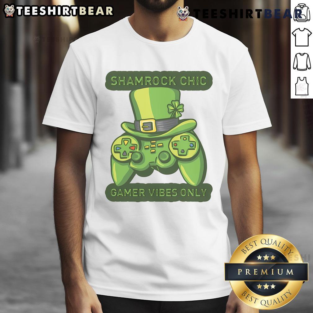 Good St Patricks Day Irishamerican Tradition Gaming Gamer T Shirt Alt Text: Good St Patrick's Day Irish-American tradition gaming gamer T-shirt design featuring festive graphics and vibrant colors.