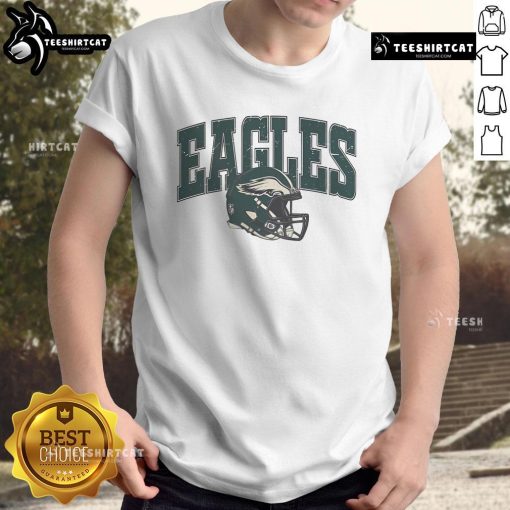 Good Super Bowl LIX Eagles Bird Gang Helmet T-Shirt featuring vibrant team colors and bold graphics for fans.