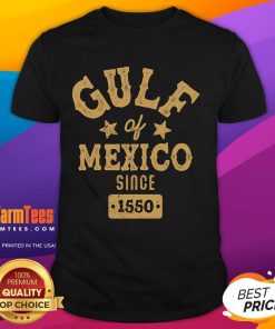 Good Vintage Gulf Of Mexico Since 1550 T-Shirt featuring retro design and vibrant colors, celebrating Gulf Coast heritage.