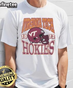 Good Virginia Tech Hokies Classic Team Helmet T-Shirt featuring vibrant team colors and iconic helmet design for fans.