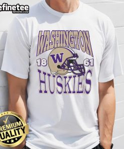 Alt Text: Good Washington Huskies Classic Team Helmet T-Shirt featuring iconic logo and colors for fans of UW football.