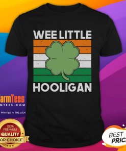 Good Wee Little Hooligan St Patrick's Day T-Shirt featuring a playful design perfect for festive celebrations.