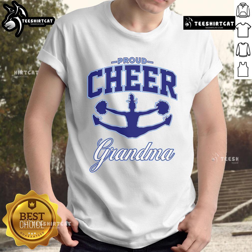 Happy Proud Cheer Grandma T Shirt Happy Proud Cheer Grandma T-Shirt featuring a cheerful design perfect for proud grandmothers celebrating their grandchildren.