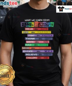 Hot Black History Month T-Shirt featuring powerful quotes and artwork celebrating African American culture and heritage.