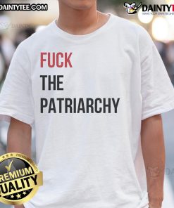 Hot Fck The Patriarchy Feminine Rage T-Shirt featuring bold text design, perfect for expressing empowerment and activism.