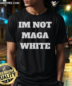 Hot I'M Not Maga white T-shirt featuring bold text design, perfect for expressing individuality and style.