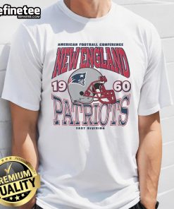 Hot New England Patriots Classic Team Helmet T-Shirt featuring bold team colors and logo, perfect for fans and collectors.