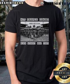 Hot Six Triple Eight Black Women's Army Corps T-Shirt featuring vintage design and bold graphics celebrating Black women's history.