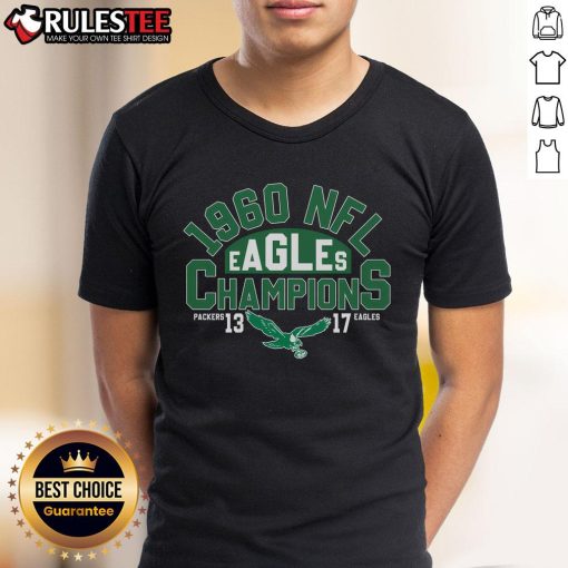 1960 Philadelphia Eagles Champions football T-shirt featuring vintage design and team colors, perfect for fans.