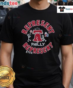 Alt Text: Nice A Tribe Called Quest X Philadelphia 76ers represent t-shirt featuring iconic design and bold graphics.