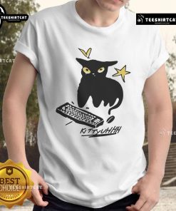 Alt Text: Nice Caseoh Games wearing a Kittyuhhh T-shirt, showcasing a playful design and vibrant colors, perfect for casual wear.