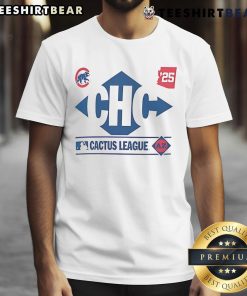 Alt Text: Nice Chicago Cubs 2025 Spring Training Cactus League T-Shirt featuring vibrant team colors and logo design.