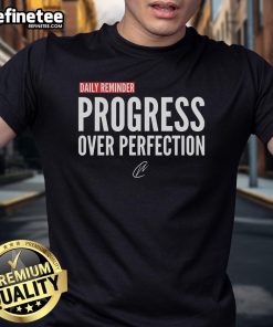 Nice Daily Reminder Progress Over Perfection T-Shirt in vibrant colors, promoting a positive mindset and motivation.