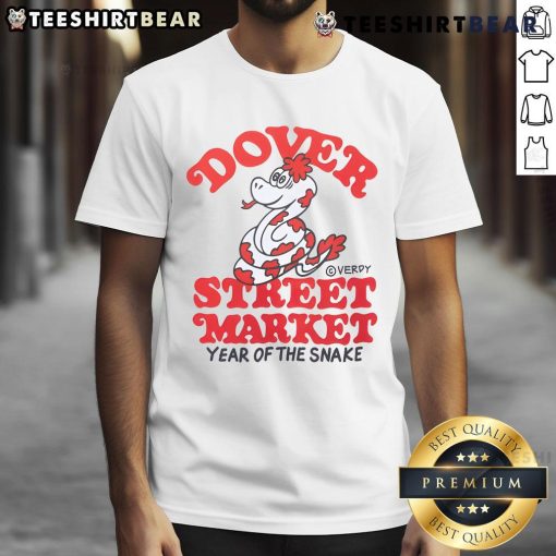 Alt Text: Celebratory Chinese New Year T-Shirt unveiled at Dover Street Market featuring Verdy's unique design and vibrant colors.