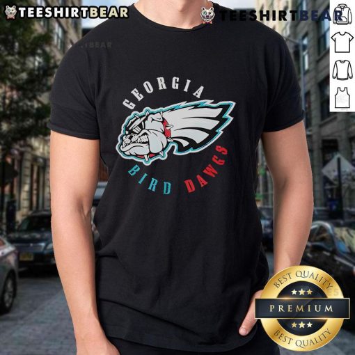 Nice Georgia Bird Dawgs T-Shirt featuring Philadelphia Eagles and Georgia Bulldogs logos, perfect for fans and casual wear.