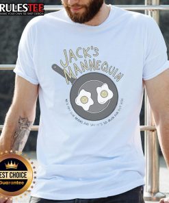 Nice Jack's Mannequin 'We'd Fry Our Brains' Eggs T-Shirt showcasing fun design for music fans and casual wear.