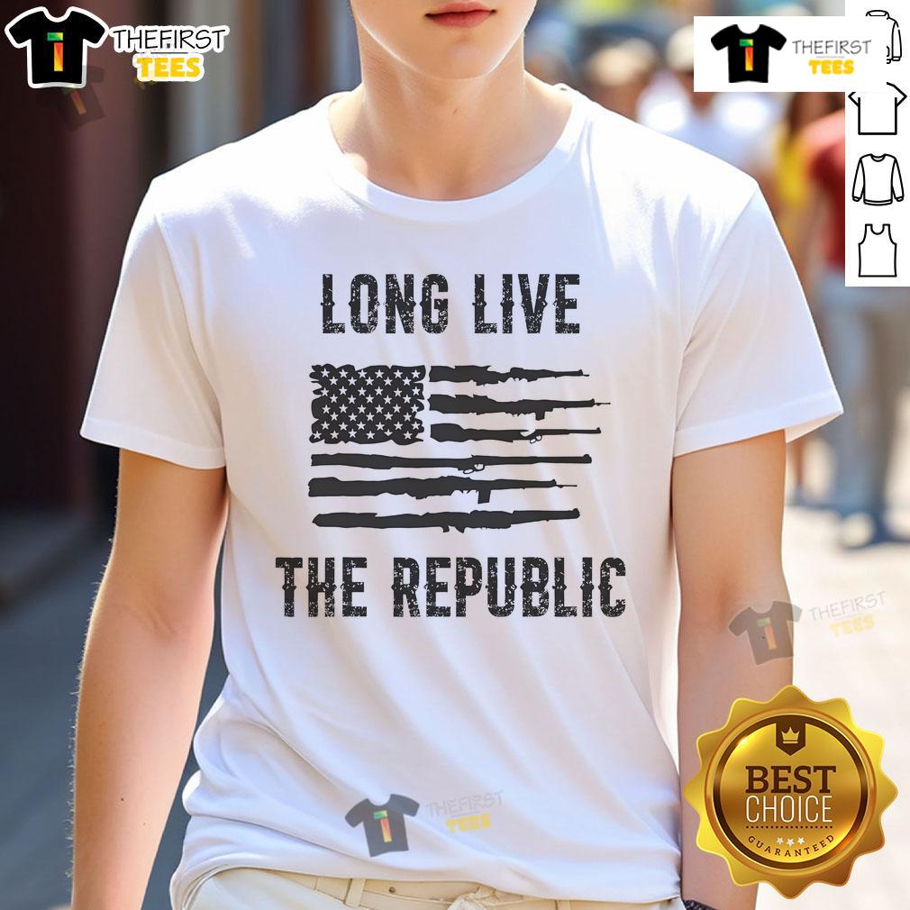 Nice Long Live The Republic T Shirt Nice Long Live The Republic T-Shirt featuring a bold graphic design celebrating patriotism and civic pride.