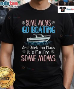 Alt Text: Nice Moms Boating Mom Boat Captain Pontoon Sailor T-Shirt featuring a stylish design for proud boating moms.