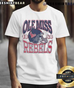 Nice Ole Miss Rebels Classic Team Helmet T-Shirt featuring the iconic Rebels helmet design on a comfortable tee.