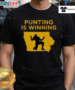 Nice Punting Is Winning Cheer For The Punter T-Shirt design featuring a vibrant punting graphic and bold text.