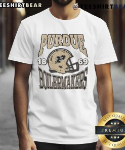 Nice Purdue Boilermakers Classic Team Helmet T-Shirt featuring a bold team logo and vibrant colors for fans.