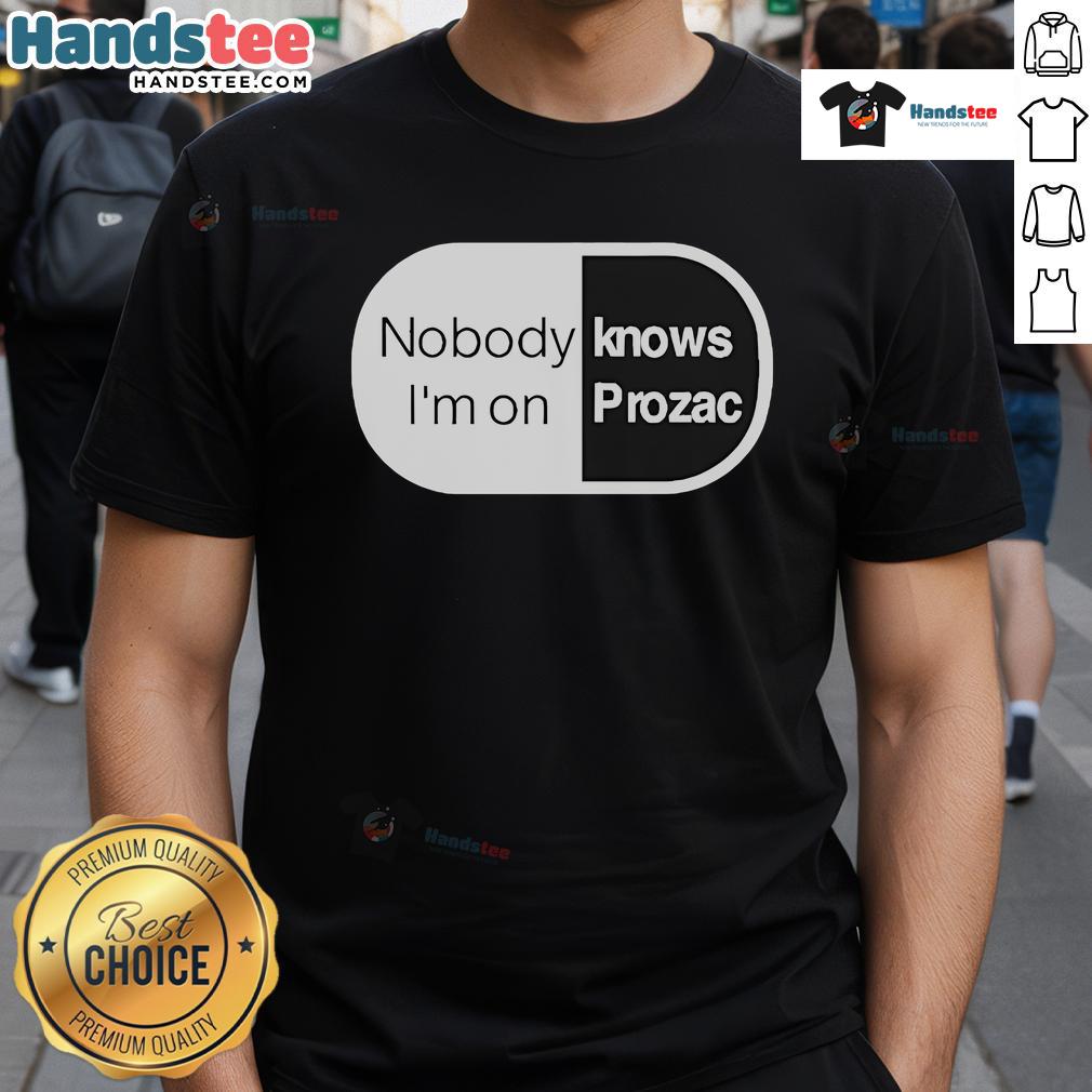 Nice Robbie Williams Nobody Knows I'M On Prozac T Shirt Robbie Williams 'Nobody Knows I'm On Prozac' T-Shirt featuring a vibrant design celebrating mental health awareness.