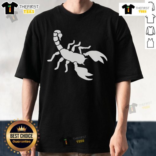Nice Scorpion Classic T-Shirt featuring a bold scorpion graphic on a stylish black background, perfect for casual wear.