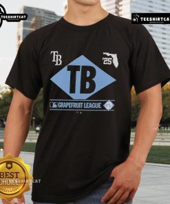 Nice Tampa Bay Rays 2025 Spring Training Grapefruit League True Icon T-Shirt in vibrant colors, perfect for fans.