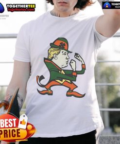 Funny Trump St. Patrick's Day T-shirt featuring a playful design perfect for celebrating St. Paddy's Day with humor.